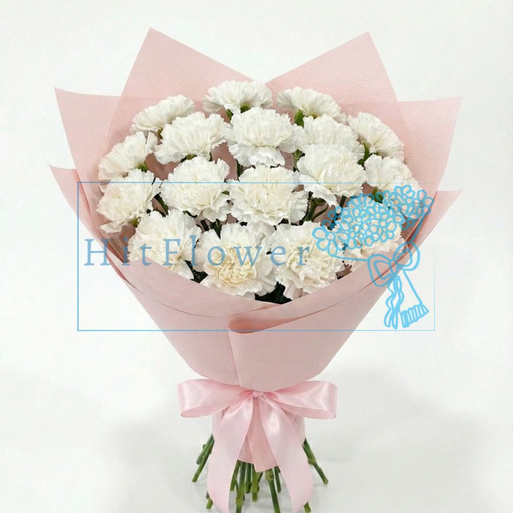 Букет цветов из: Гвоздики